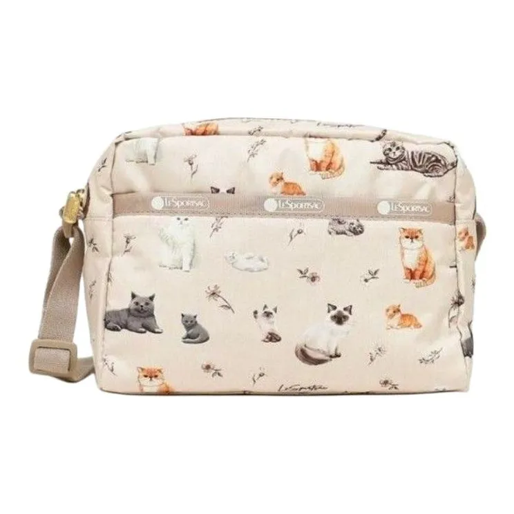 LeSportsac Print Shoulder Bag Small Size Women's Ecru-0