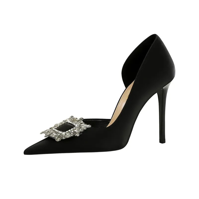 QITUMAUL Slim Heel High Heels Women's-1