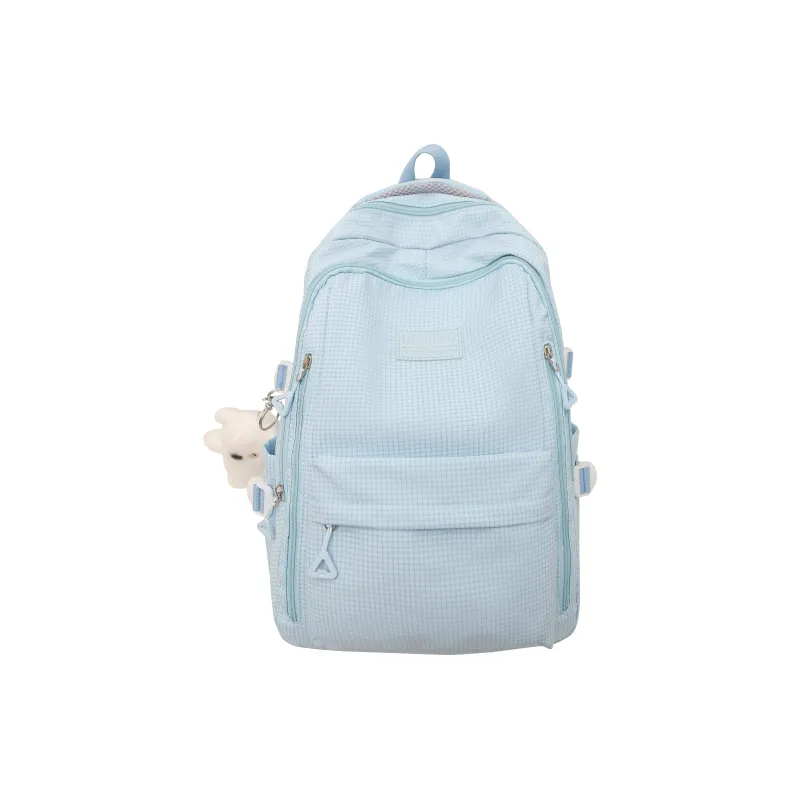 URBAN FOREST Nylon Backpack Unisex Ecru/Black/Pink/Light Purple/Yellow/Light Blue-25
