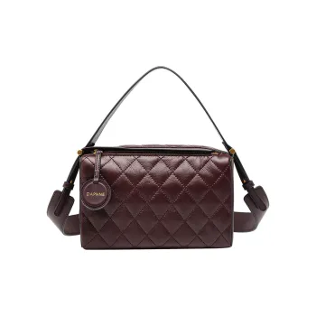 DAPHNE PU Handbag Women's Black/Purple