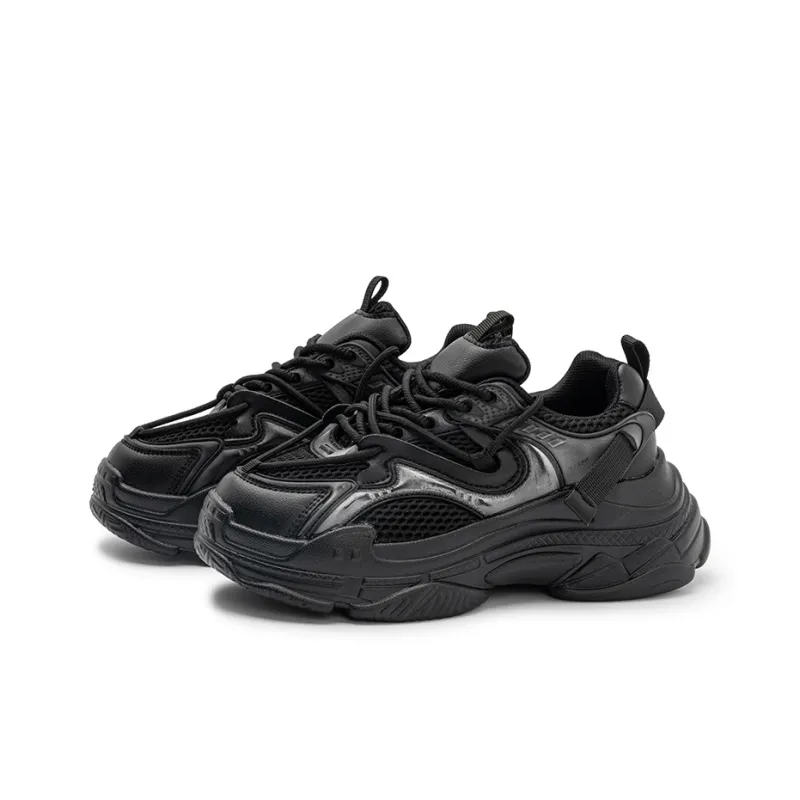 N6K8 Wear Resistant Height Increasing Low Top Chunky Sneakers Unisex-2