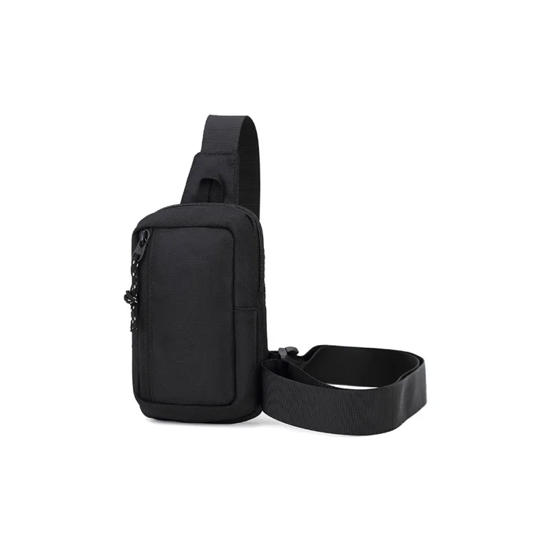 COLINS KEIRS Nylon Outdoor Sports Crossbody Bag With Cell Phone Pouch Sling Bag Regular Men's Black-2