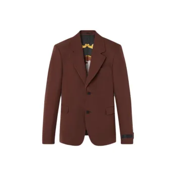 VERSACE Single breasted Wool Blazer