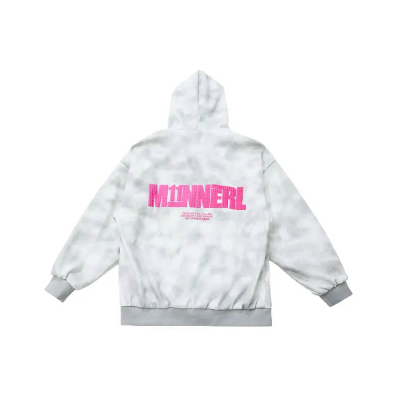 ZXZA Baseball Jacket Women's Gray White-1