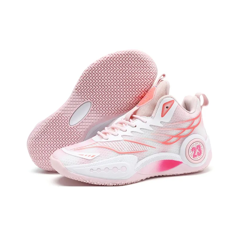 Kuding Basketball Shoes Unisex High Top Blue/Green/Pink-16