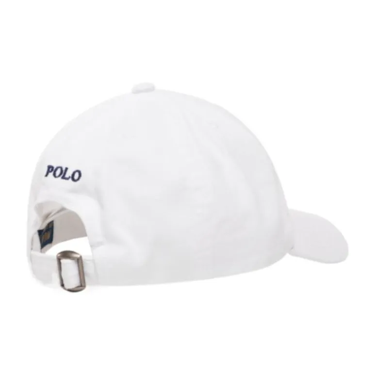 Polo Ralph Lauren Cotton Fabric, Pure Cotton Baseball Caps Women's White-2