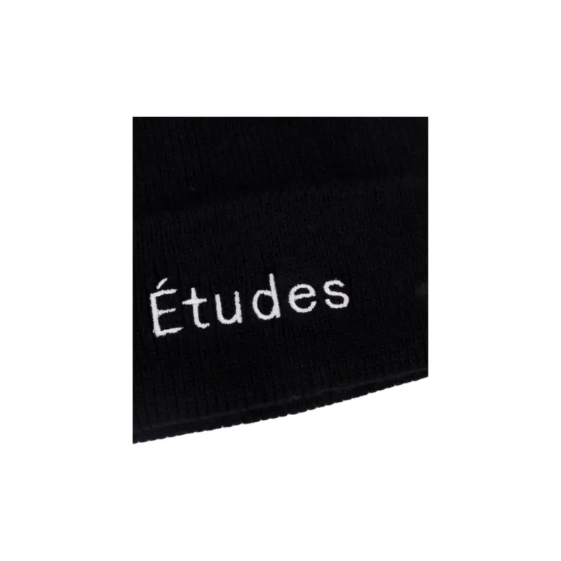 Études Logo embroidered Wool Beanie-2