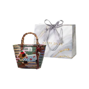 Miss Angel Woven Crossbody Handbags Women's Coffee/Multicolor