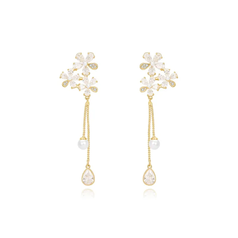 MCK 925 Silver Needles Earrings Women's-0