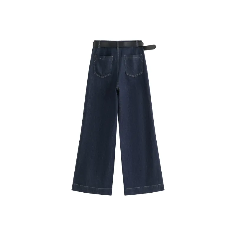 COMBO Casual Pants Unisex Denim Blue-1