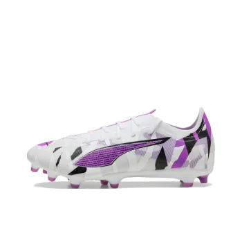 PUMA Ultra 5 AG Short Rubber Studs FG Long Rubber Studs Anti Slip Wear Resistant Soccer Shoes Men's White
