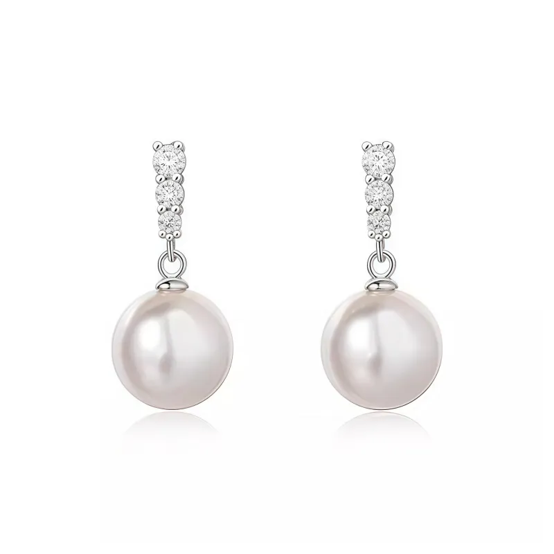 KING OF BLING 925 Sterling Silver Stud Earrings Women's-0