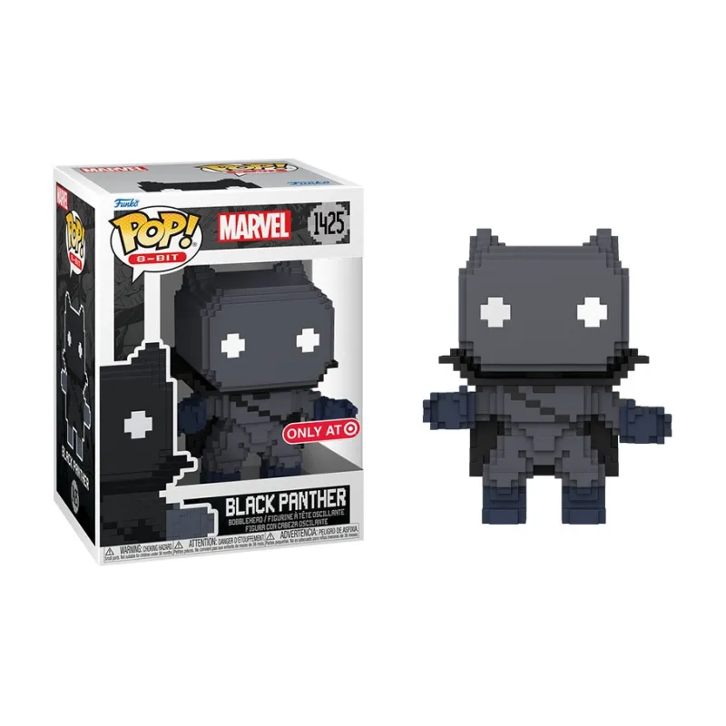 Funko Marvel Classic 8 Bit Pixel Art Black Panther Chibi Figures-2
