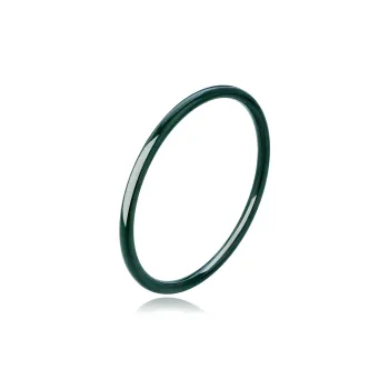 Lao Feng Xiang Hetian Jade Bangles Black Jade Women's