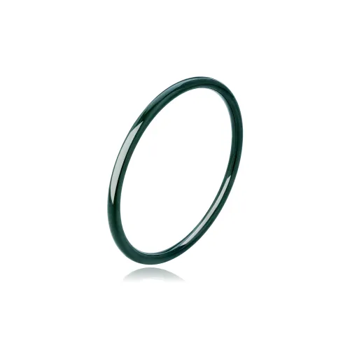 Lao Feng Xiang Hetian Jade Bangles Black Jade Women's