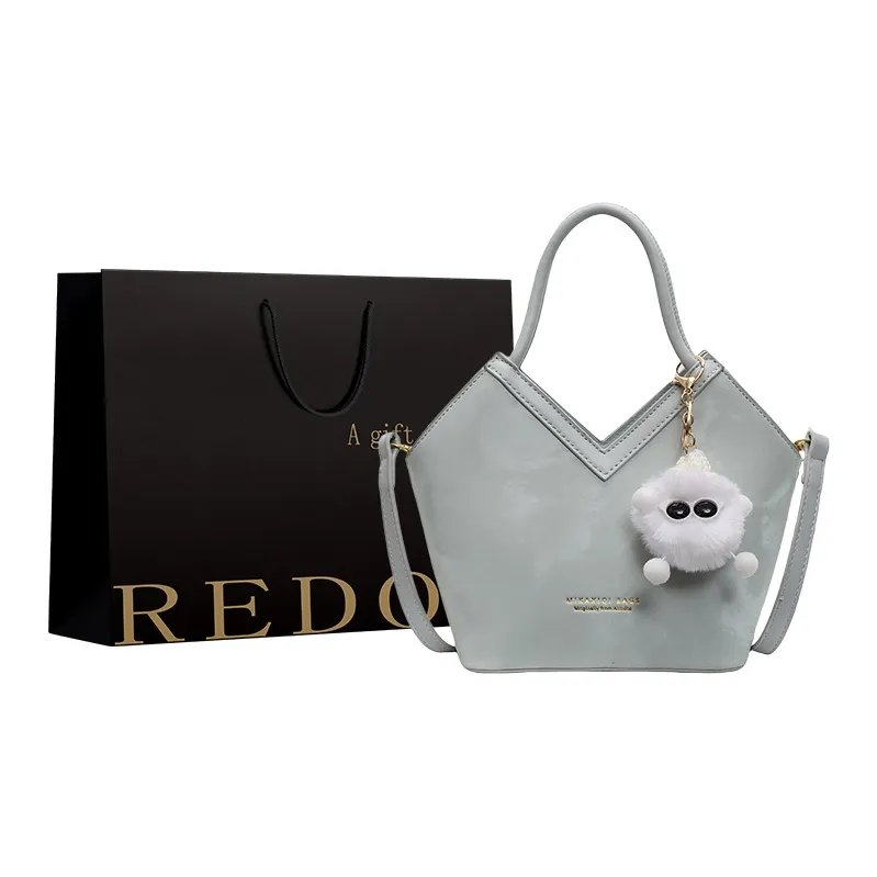 REDOO PU Handbag Regular Women's Gray/Black/Blue/Pink Brown-15