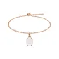 Mother of Pearl Waterdrop Pendant with "O" Letter Chain