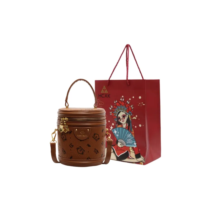 HCXK PU Cylinder Bag Shoulder Bag Crossbody Bag Handbag Women's Multicolor-12