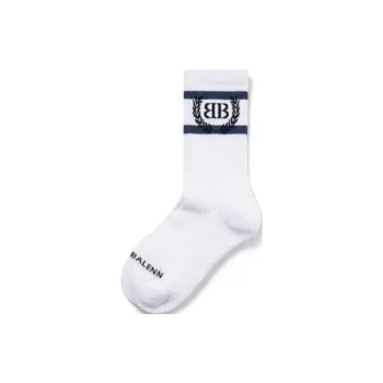 Balenciaga SS25 Mid Calf Socks Regular Fit Men's 1 Pack White Blue