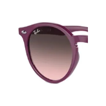 RayBan Injection Molded Round Sunglasses Kids' Gray Pink-1