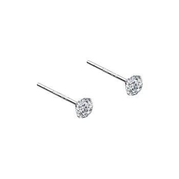 SUYG S999 Fine Silver Stud Earrings Women's
