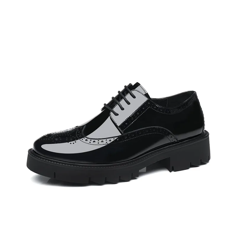 Shanpijiang Dress Shoes Men's Black-0