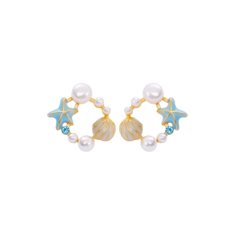 ZHENZHUAOMI Pearl Stud Earrings Women's-0