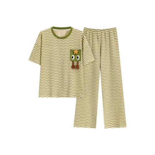 XISHE Pajama Set Women's Light Green