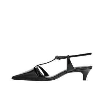 ZARA Irregular Heel High Heels 5cm Women's Black