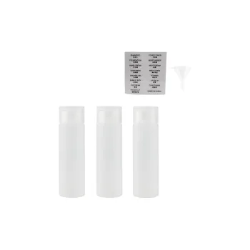 JIAOXUEFEI 50ML Tube Flap Dosing Bottle Combo 3 Pack Travel Portable Refillable Cosmetics Bottle