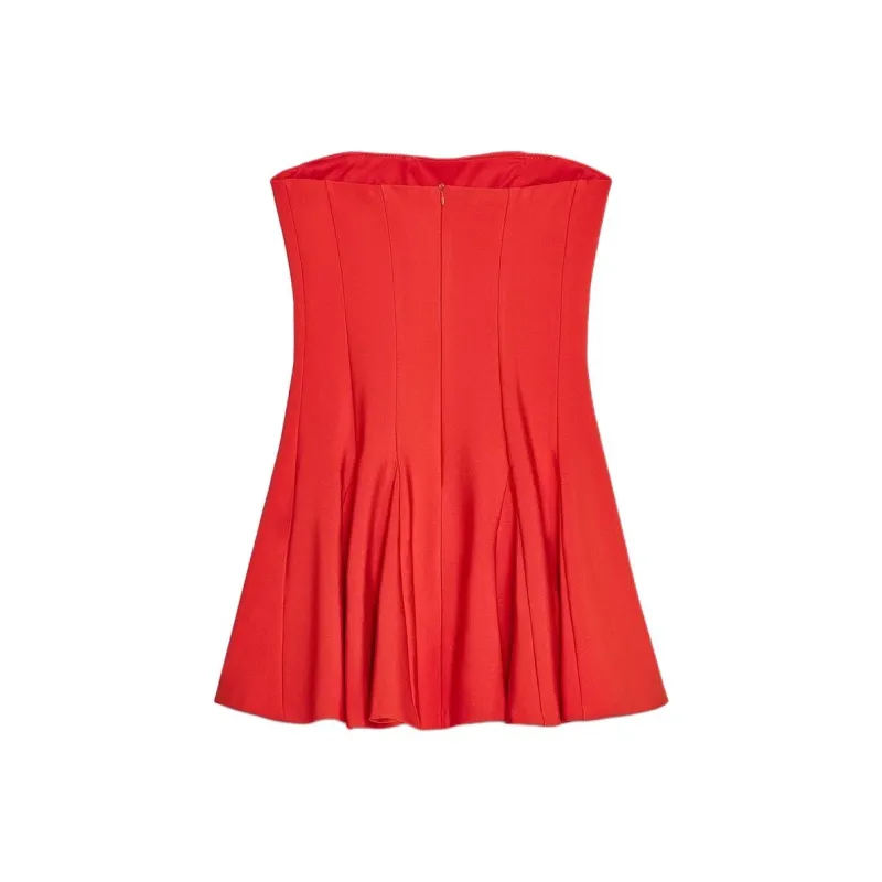 ZARA Sleeveless Dress Women's Orange-1