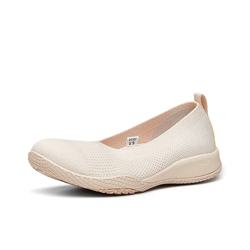 Sprandi Wear Resistant Breathable Slip Resistant Low Top Casual Shoes Women's Beige-1