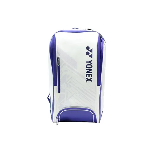 YONEX Badminton Racket Bags Can Hold 3 Rackets Casual Sports Backpack White Dark Blue Unisex