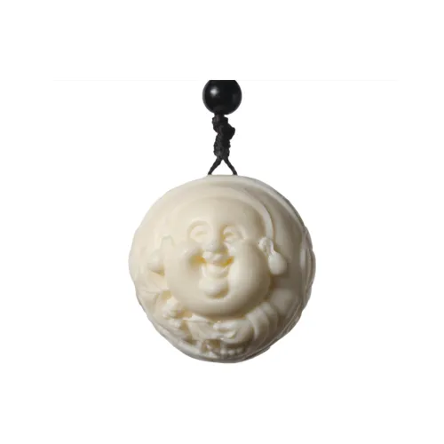 BUDOUXIAOAI Handlebar Piece White Jade/Pale Greenish White Jade Unisex