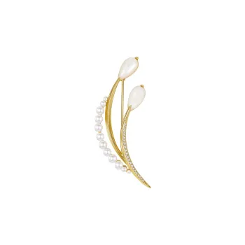 MCK Faux Pearl Brooches Women's