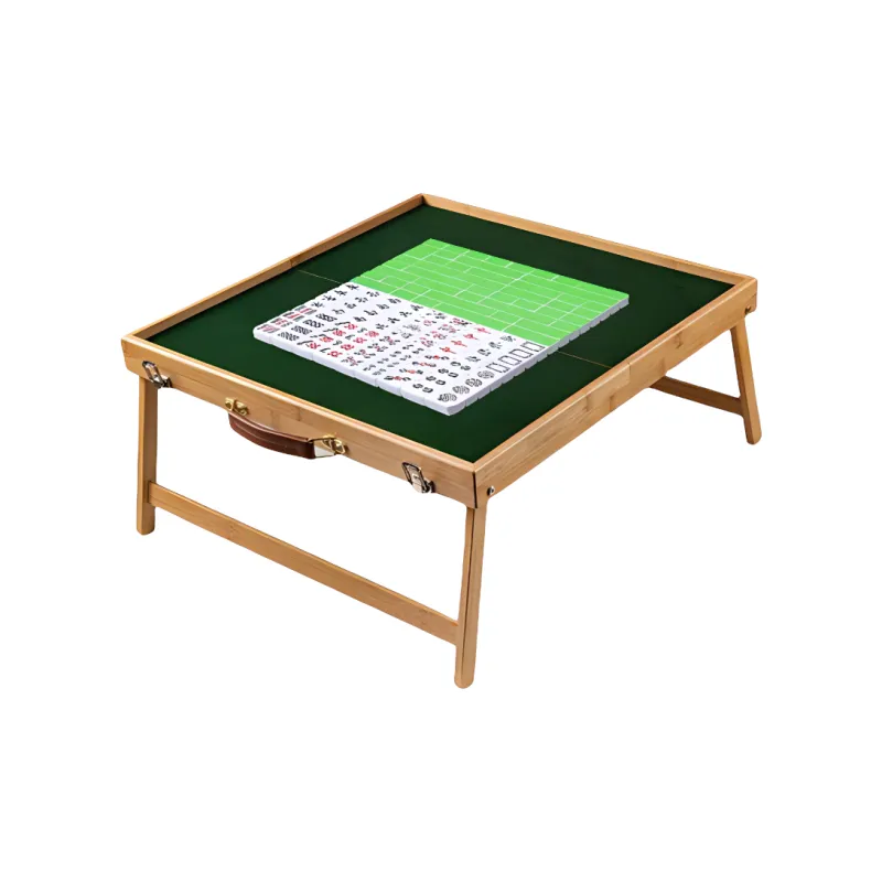 Lezhi By Me Portable Outdoor Mahjong Table Travel Foldable Set In Solid Wood Board Games-4