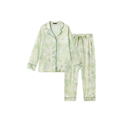 Shuya Pajama Set Women's Light Green