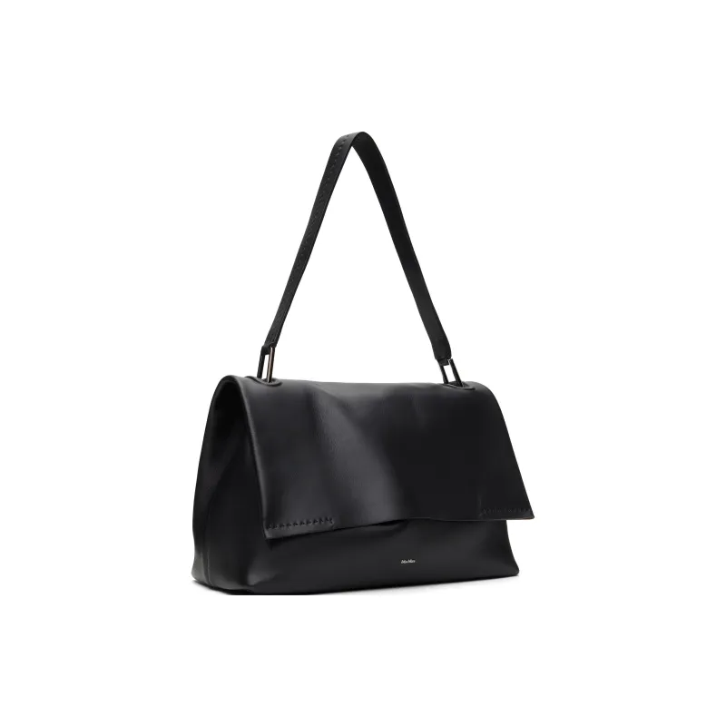 MaxMara Grain Calfskin Shoulder Bag Women's Black-1