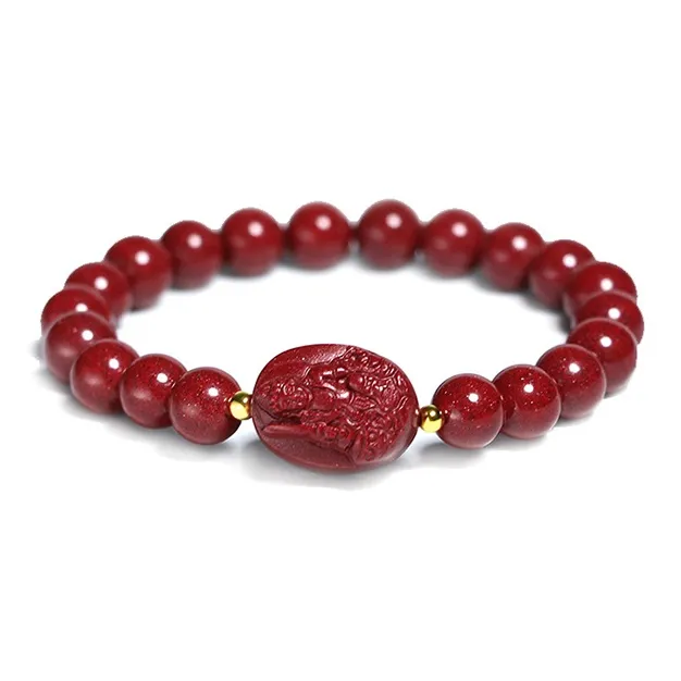 Inkopper Imitation Cinnabar Bracelets Unisex-6