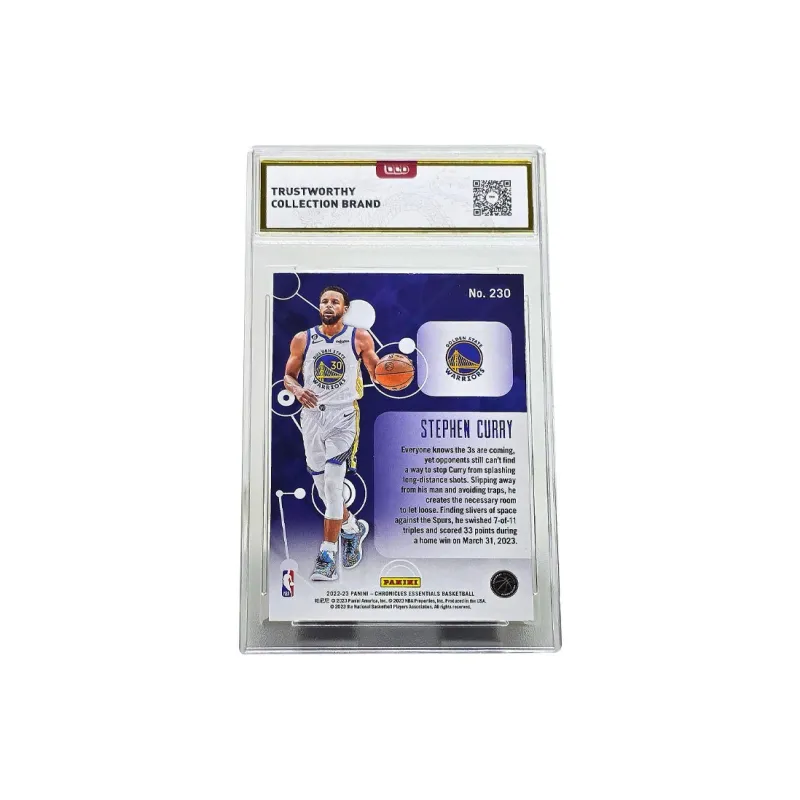 PANINI Curry Player Card Chronicles, Circuit Board Collection, Sapphire, Gradient Holographic Card Graded Cards 1 Pc-1