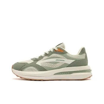 QIAODAN Dry Cushioned Slip Resistant Abrasion Resistant Low Top Casual Shoes Men's Green