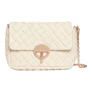Vanessa Bruno Lambskin Crossbody Bag, Shoulder Bag Medium Size Women's Ivory