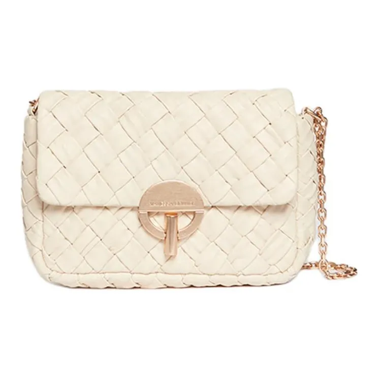 Vanessa Bruno Lambskin Crossbody Bag, Shoulder Bag Medium Size Women's Ivory-0