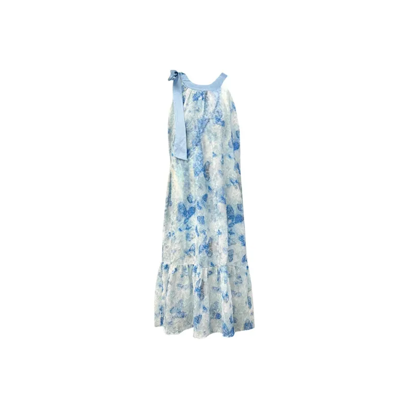 ZWTX STUDIO Sleeveless Dress Women's Blue-3