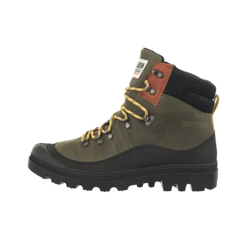 Palladium PALLABROUSSE Abrasion Resistant Slip Resistant Short Outdoor Boots Men's Green-0