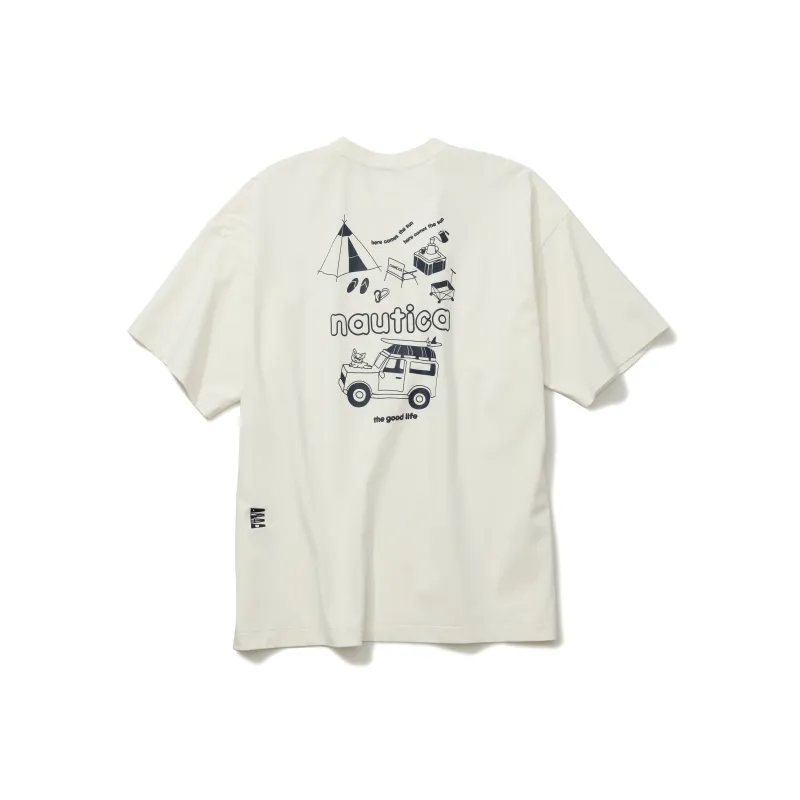 Nautica White Sail T Shirt Unisex-5