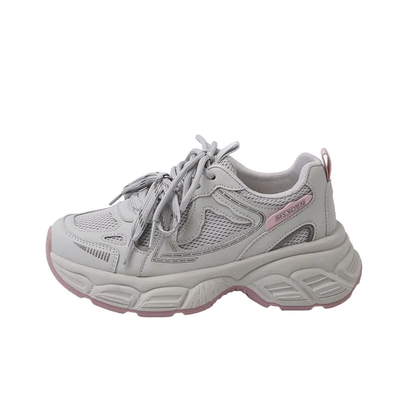 BBMTR Breathable Height Increase Low Top Chunky Sneakers Women's-4