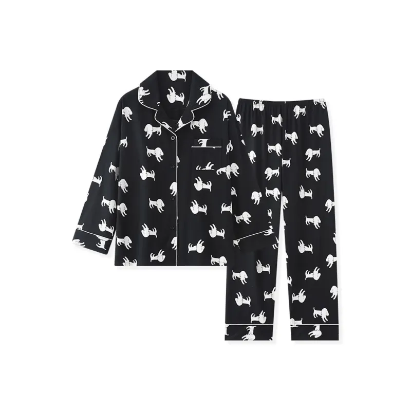 Maultiay Pajama Set Women's Black-0