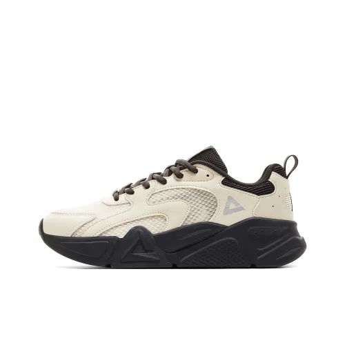 PEAK Shock Absorbers With Slip Resistant And Abrasion Resistant Properties Low Top Casual Shoes Women's Beige Brown