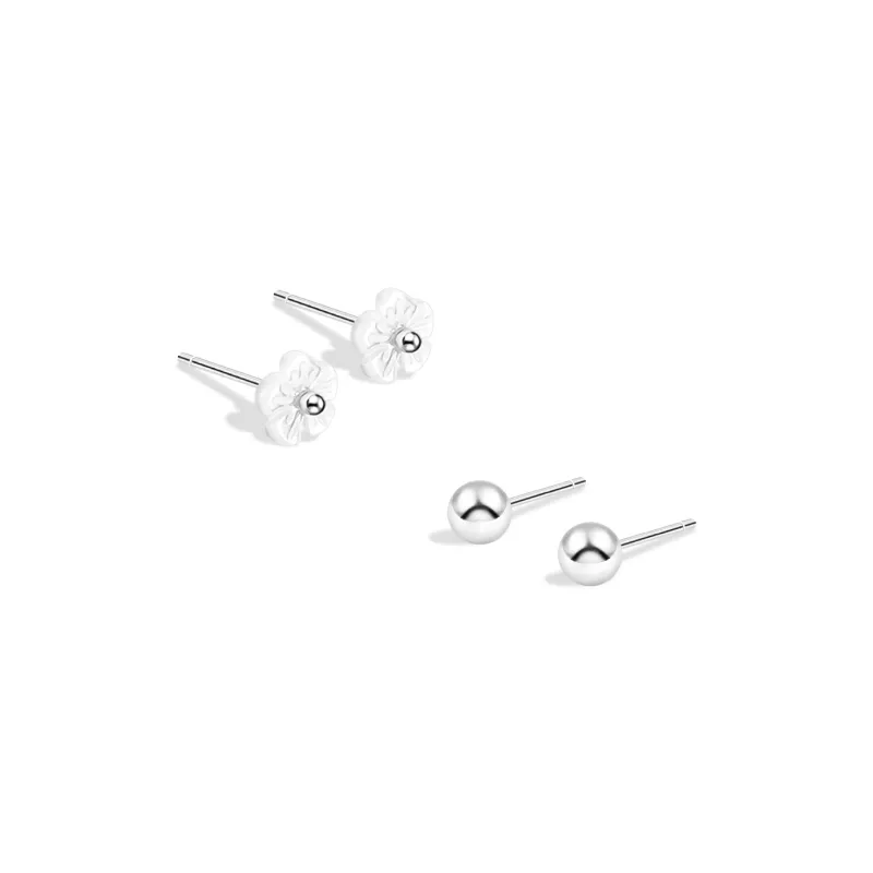 BLANK IN BLANK Sterling Silver Stud Earrings Women's Birthday Box-10